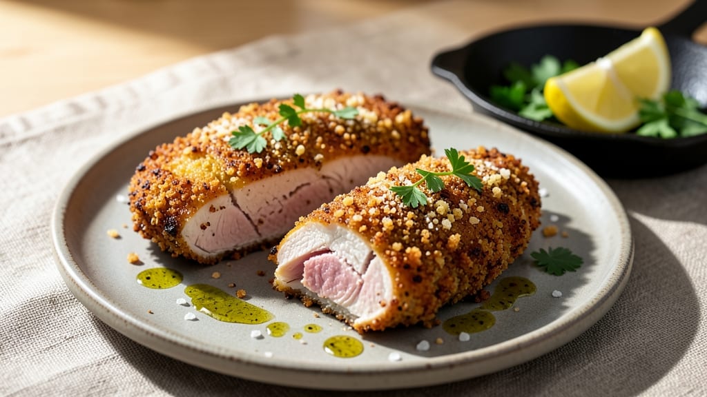Baked Parmesan Breaded Chicken Breast Recipe: Triple-Layered Crunch Without Deep Frying