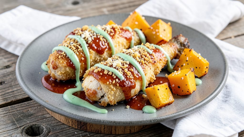 Baked Buffalo Chicken Legs Recipe: Triple-Crusted Crunch With Spicy Ranch Dip Pairing