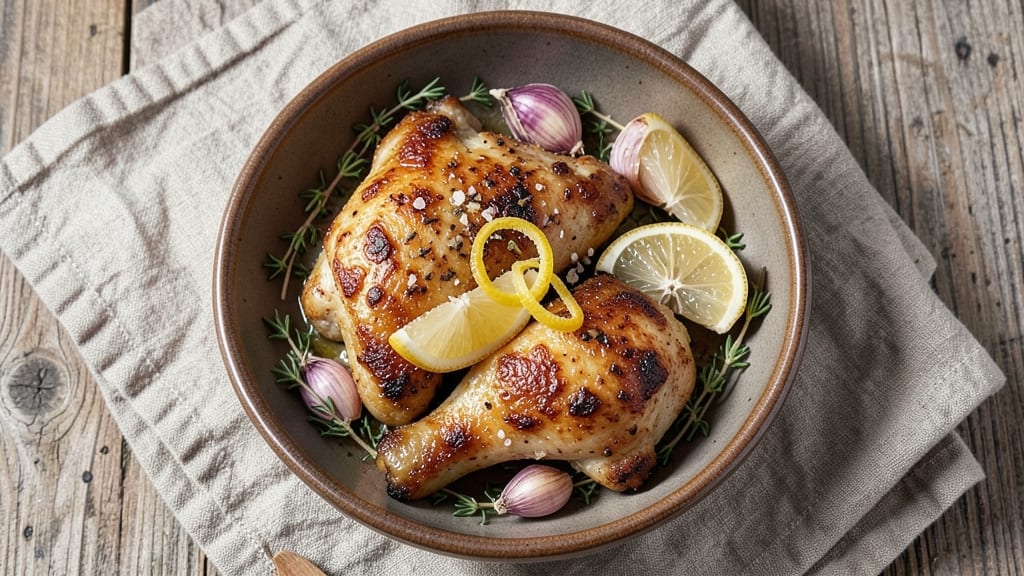 Air Fried Bone-In Chicken Thighs Recipe: Crispy Skin, Juicy Meat, Zero Oil