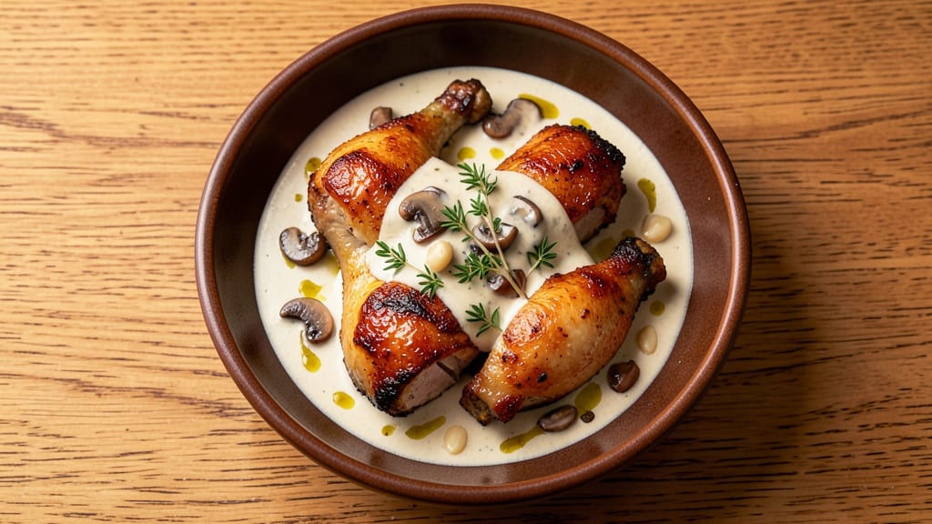 Baked Chicken Drumsticks With Cream Of Mushroom Soup Recipe: Creamy Umami Crust Over Juicy Bites