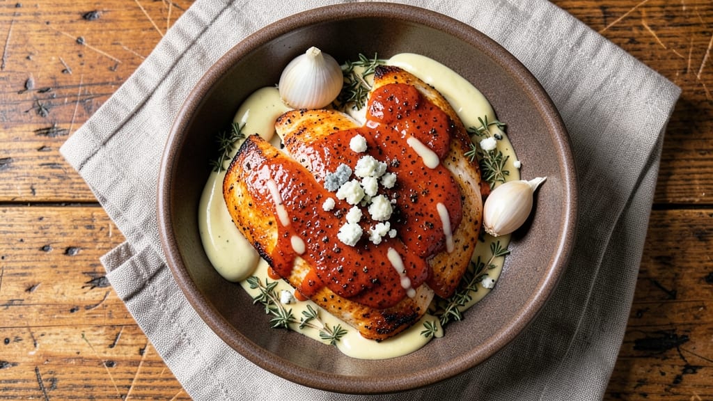 Baked Buffalo Chicken Breast Recipe: Crispy Ranch Crust With Spicy Tang