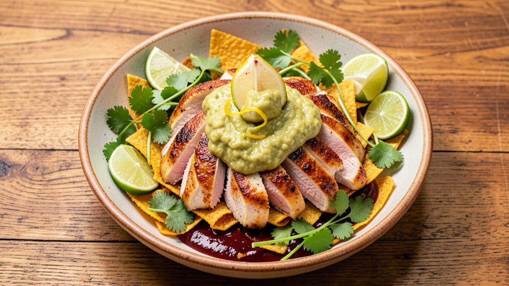 Authentic Mexican Chicken Salad Recipe: Crunchy Tortilla-Stripped Topping With Zesty Lime Vinaigrette