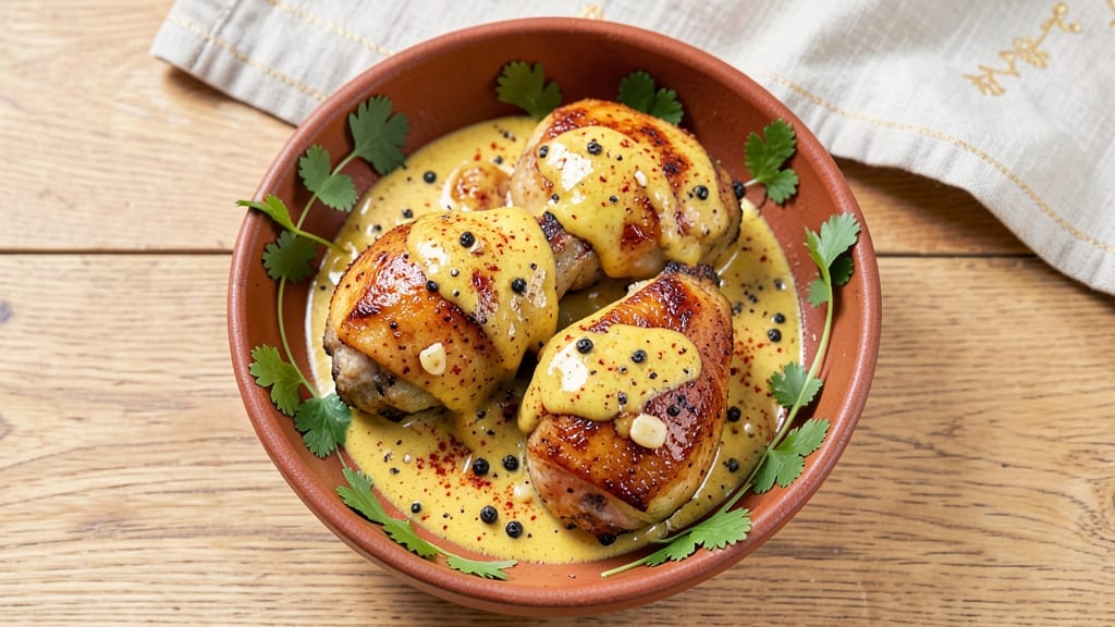 Baked Chicken Thighs Indian Recipe: Fragrant Cumin and Turmeric Spice Magic