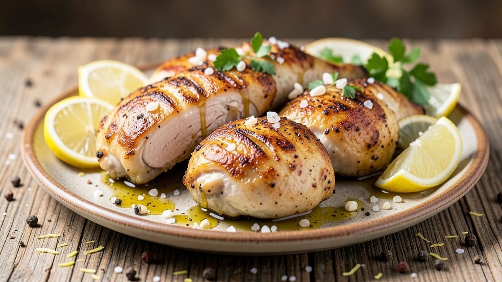Baked Lemon Pepper Chicken Thighs Recipe: Juicy Interiors with Zesty, Crunchy Skin