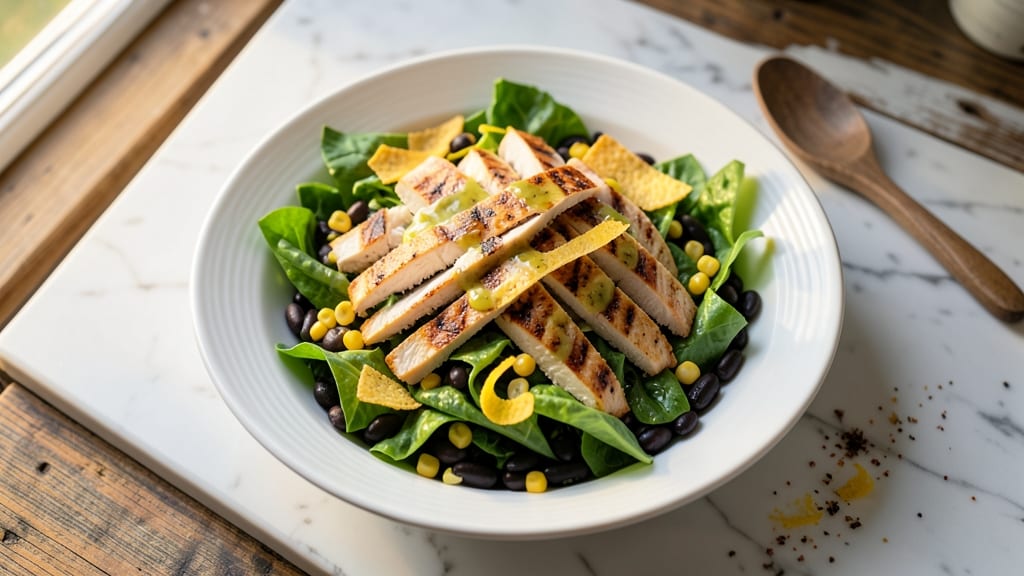 Applebee's Southwest Chicken Salad Recipe: Crunchy Tortilla Strips and Zesty Lime Dressing