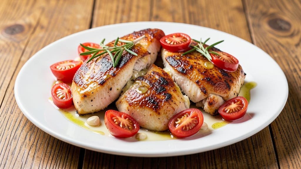 Baked Chicken Breast With Tomatoes Recipe: Juicy Centers and Roasted Tomato Sweetness