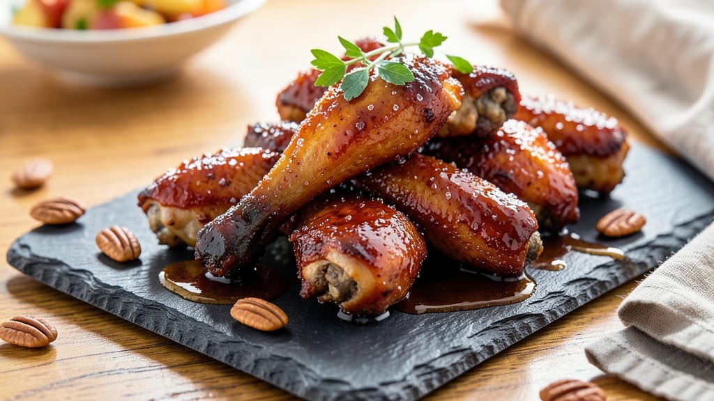Baked Barbeque Chicken Wings Recipe: Smoky-Sweet Glaze That Caramelizes in the Oven