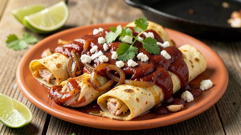 Authentic Chicken Enchiladas Recipe With Red Sauce: Layered Mexican Comfort With Bold Spice