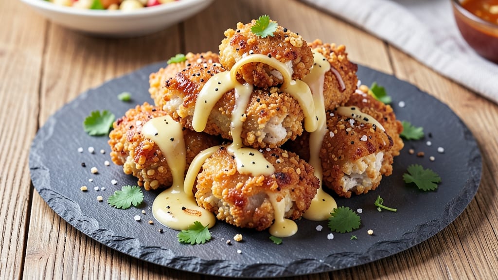 Air Fry Popcorn Chicken Recipe: Crunchy Cornflake Crust With Juicy Centers