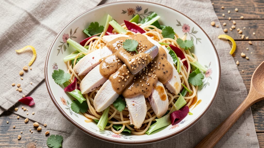 Barefoot Contessa's Chinese Chicken Salad Recipe: Crunchy Peanut Dressing Meets Tender Chicken