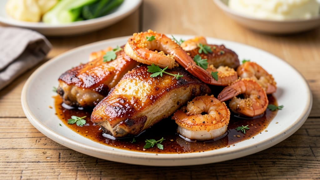 Applebee's Bourbon Chicken and Shrimp Copycat Recipe: Triple-Crusted Crunch Meets Juicy Centers