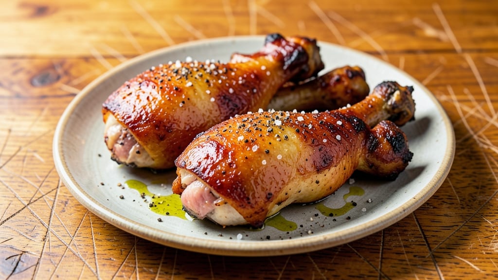 Baked Chicken Thighs and Drumsticks Recipe: Juicy Golden Skin From Oven Heat