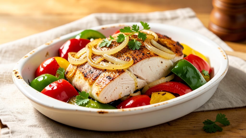 Baked Chicken Breast With Peppers and Onions Recipe: Sheet-Pan Harmony in 40 Minutes