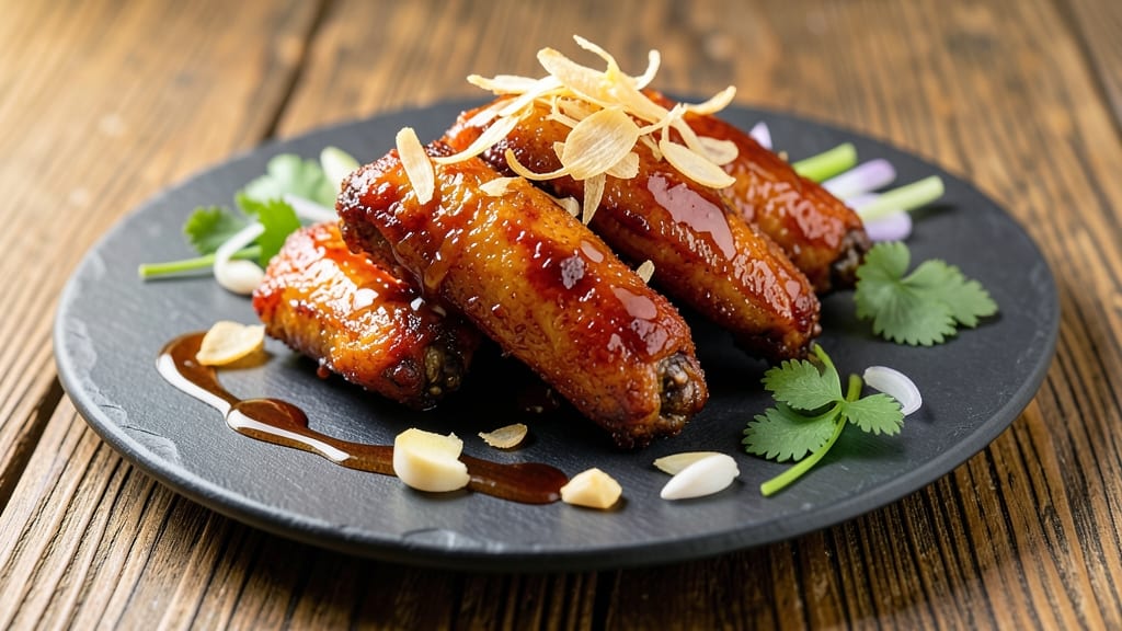 Asian Baked Chicken Wings Recipe: Five-Spice Glaze Crunch