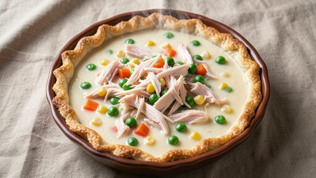 Campbell's Cream of Chicken Pot Pie Recipe: Crispy Top, Creamy Filling in One Dish