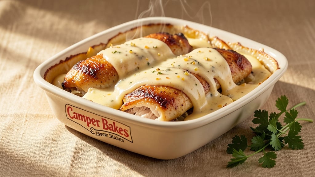 Campbell's Supper Bakes Garlic Chicken Recipe: One-Pan Creamy Cheese Sauce Magic