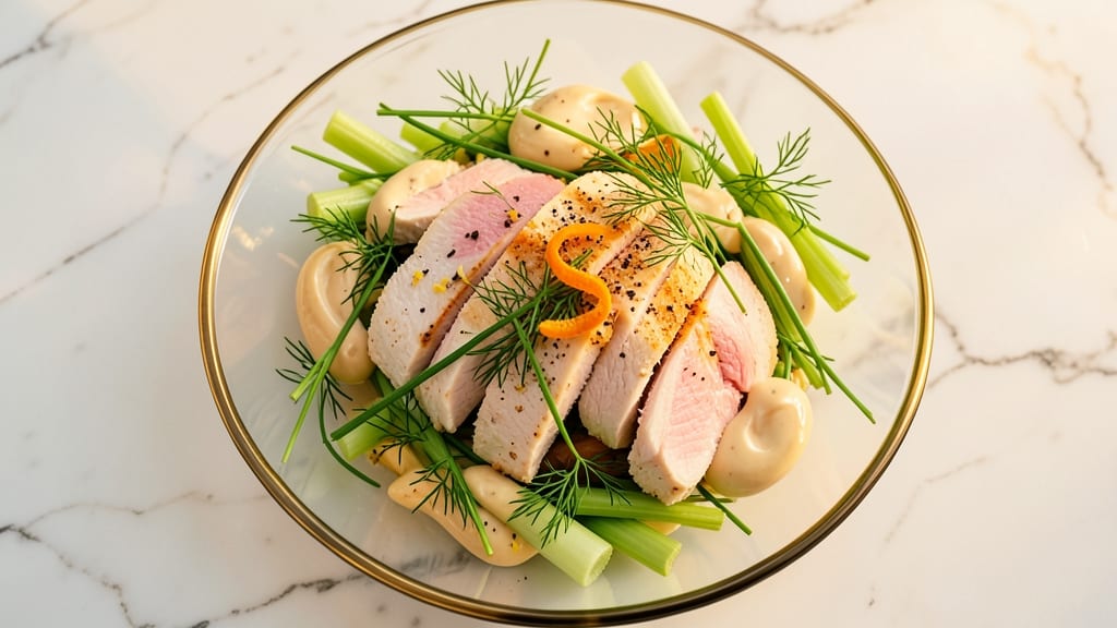 Ashley Mac's Chicken Salad Recipe: Herb-Infused Creaminess With Crunchy Celery Bites