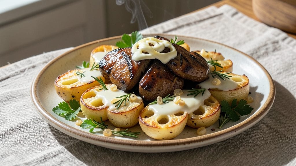 Chicken Livers With Potatoes Recipe: Pan-Seared Richness and Buttery Spuds
