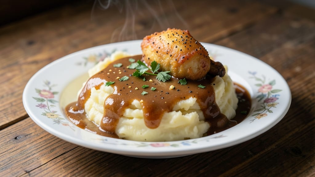 Church's Chicken Mashed Potatoes and Gravy Recipe: Buttery Creaminess With Rich Southern Gravy