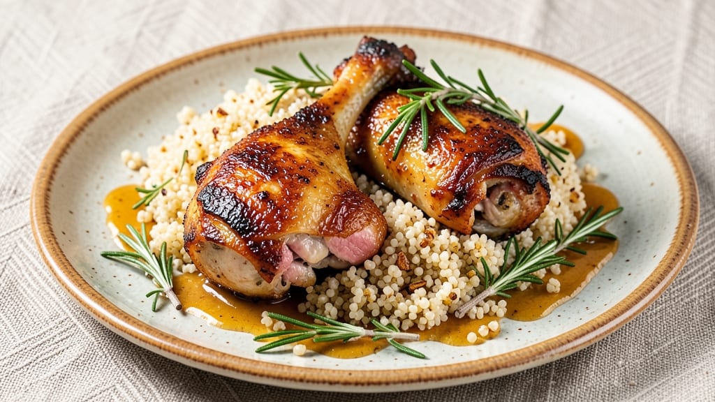 Baked Chicken Thighs And Quinoa Recipe: Herb-Infused Roast with Protein-Packed Grain