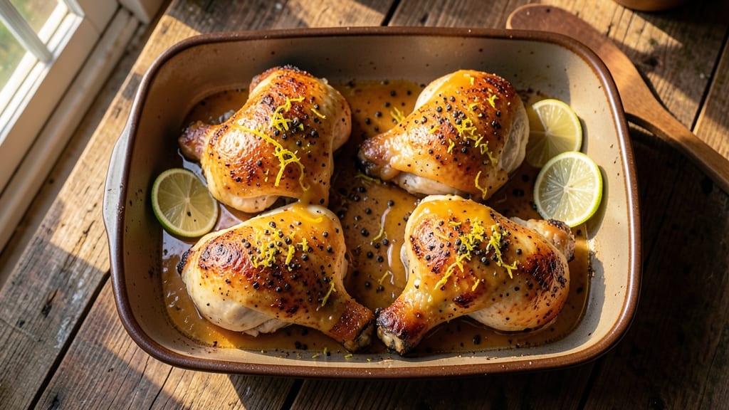 Baked Lemon Pepper Chicken Legs Recipe: Zesty Crisp Skin, Juicy Centers in 45 Minutes