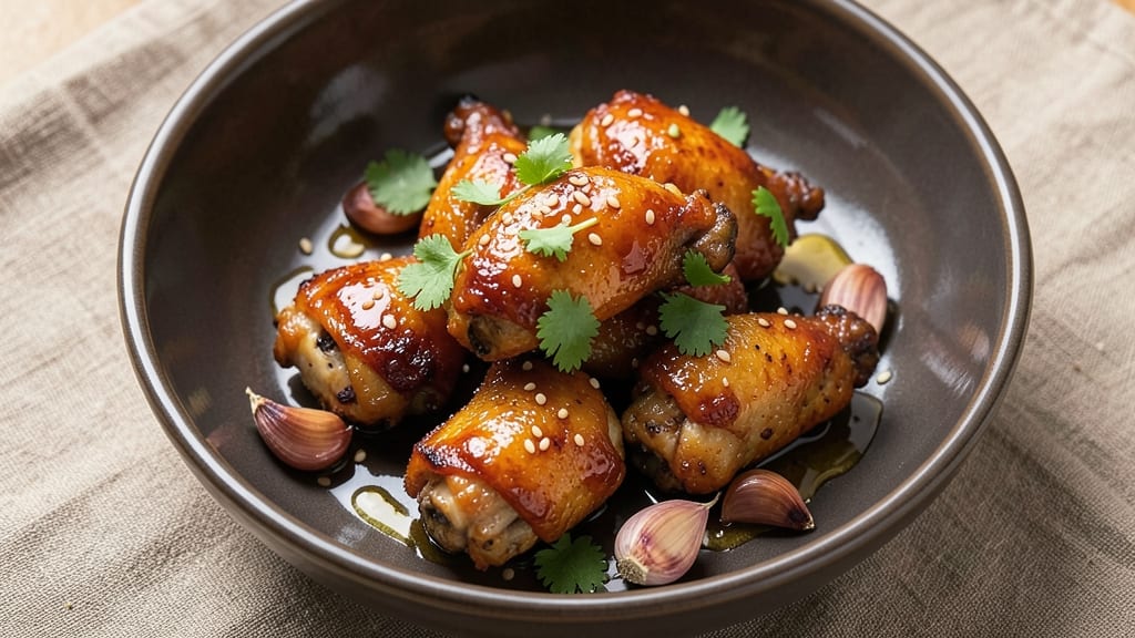 Baked Honey Garlic Chicken Wings Recipe: Glossy Glaze and Crispy Skin in 40 Minutes