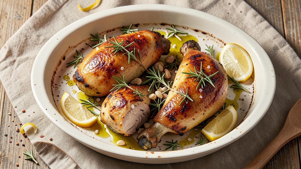 Baked Rosemary Chicken Leg Quarters Recipe: Herb-Infused Crisp Skin and Juicy Meat
