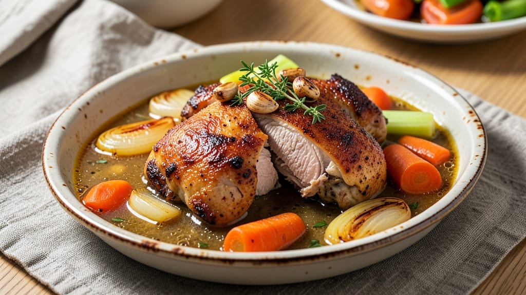 Baked Chicken in Broth Recipe: One-Pot Herb-Infused Tender Bites