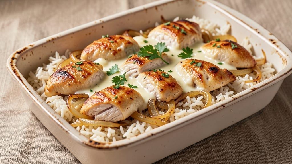 Stouffers Grandma Chicken and Rice Bake Recipe: Creamy, Crispy-Topped Comfort in One Dish